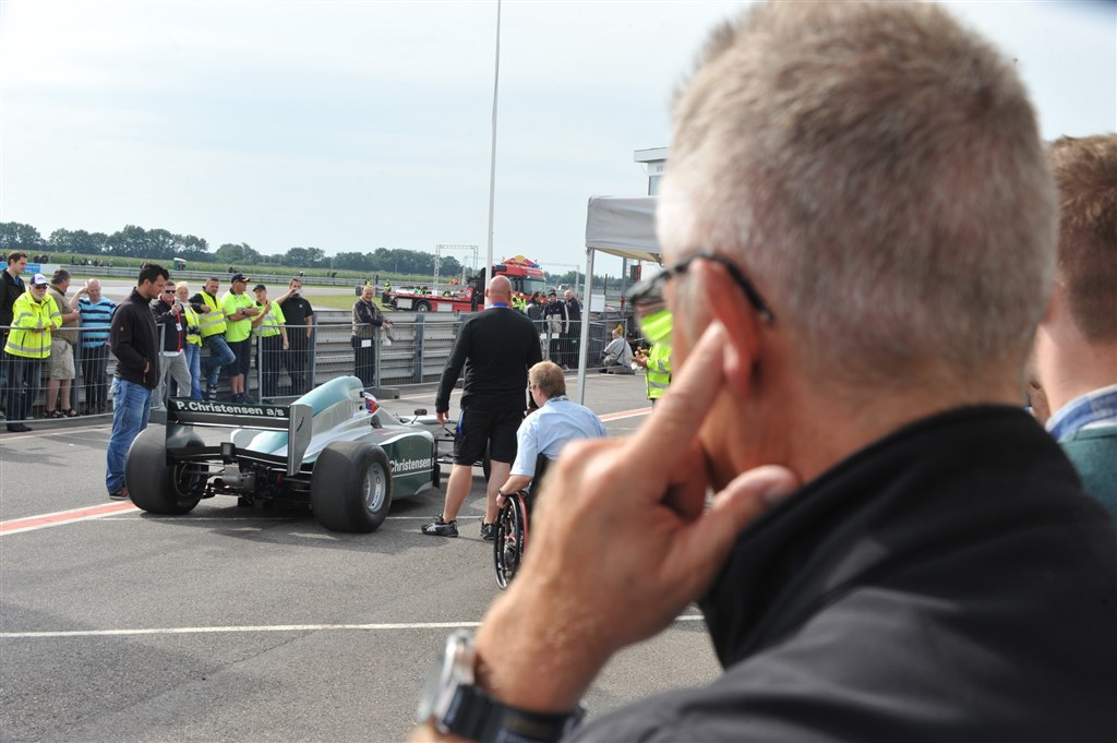 Der vil være en unik lydoplevelse, når Padborg Parks Formel 1-racer startes for fulde omdrejninger.
(Foto: Morten Alstrup)